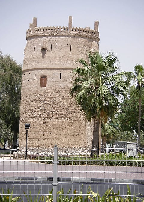 Burj Nahar is constructed from coral and mortar